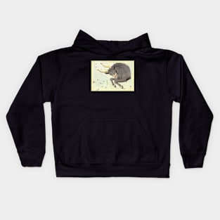 Taurus the Bull, from Urania's Mirror, Vintage Signs of the Zodiac Kids Hoodie